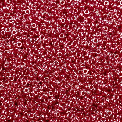 Margele Miyuki Rocailles,15/0, 1.5mm, (RR425) Opaque Cadillac Red Luster-5g 1 buc