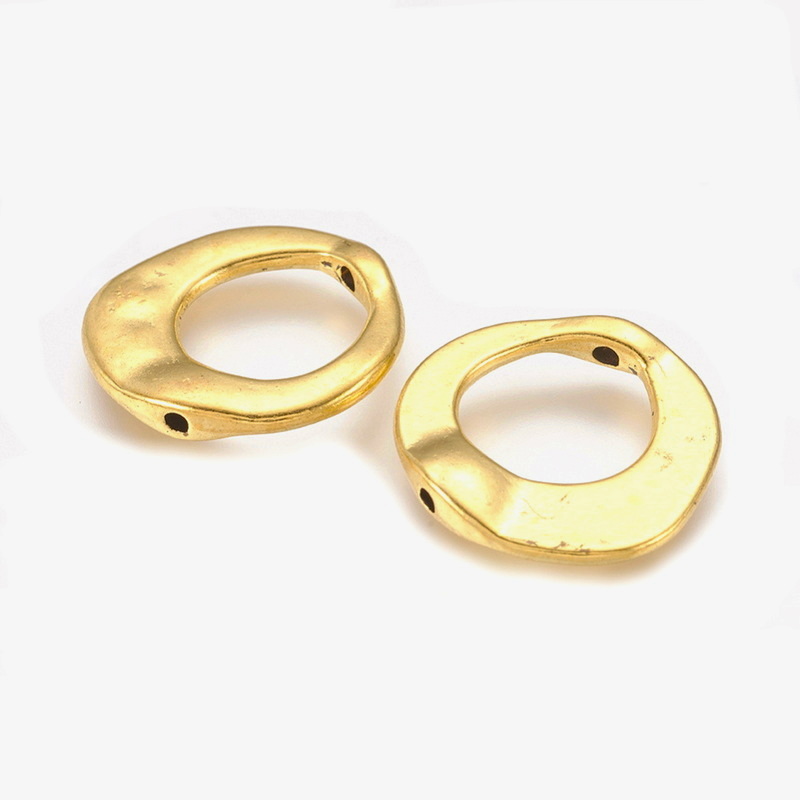 Distantier rotund, auriu antichizat, 20.5x20.5x3mm 1 buc