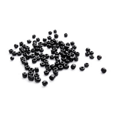 Margele nisip negre opace 2mm 20 g