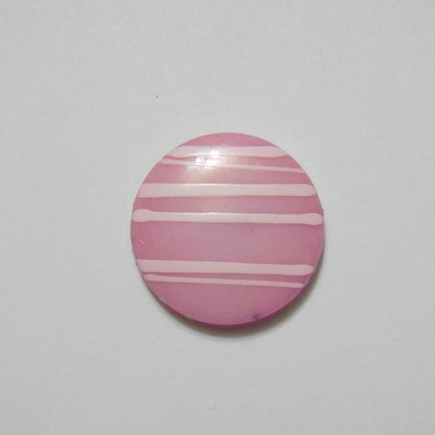 Margele plastic roz, disc 20mm