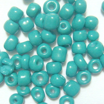 Margele nisip, turcoaz inchis, opace, 4mm 20 g