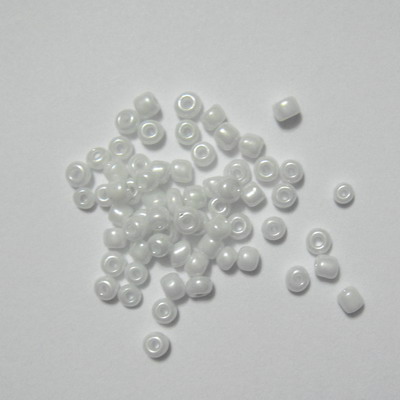 Margele nisip albe, perlate, 3mm 20 g