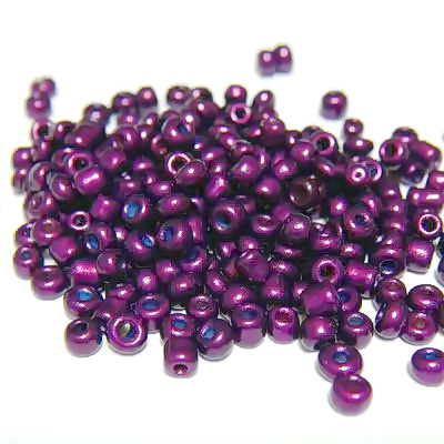 Margele nisip violet perlate 3mm 20 g