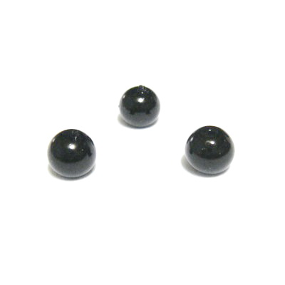 Perle sticla negre 4mm 10 buc