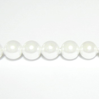 Perle stil Mallorca, albe, 6.2mm 1 buc