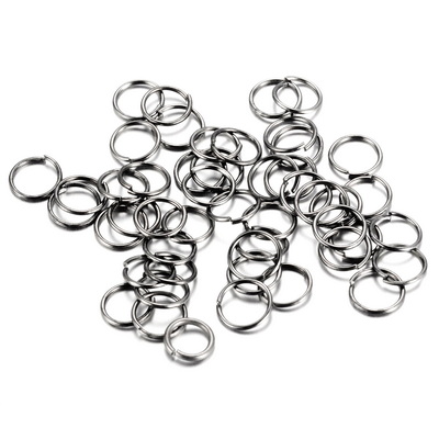 Zale simple gunmetal(negre), 5x0.7mm
 100 buc