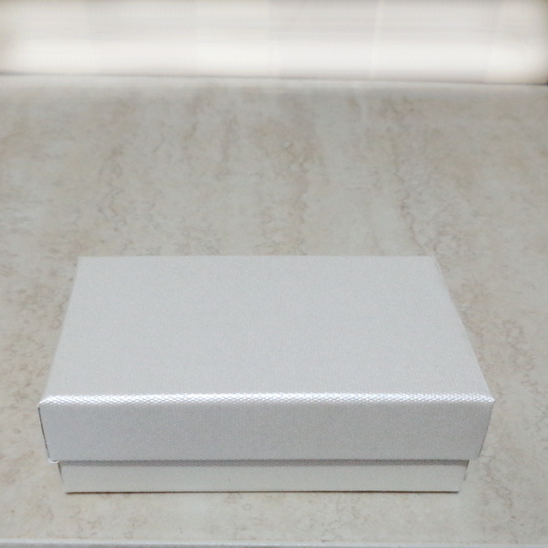 Cutie carton, crem, sidefata, 8x5x2.5 cm 1 buc