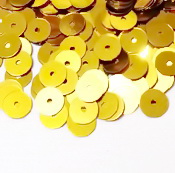 Paiete plastic, aurii, 6mm-10gr(800-850 buc) 1 buc