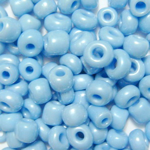 Margele nisip, bleu, perlate, 4mm 20 g
