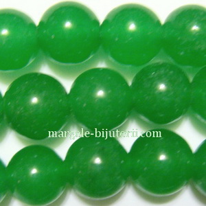 Jad translucid, verde, 10mm 1 buc