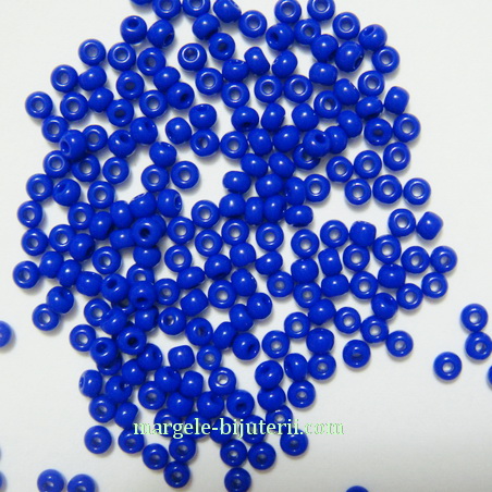 Margele nisip, Rocaille Preciosa 11/0-2mm, albastru-inchis, opace